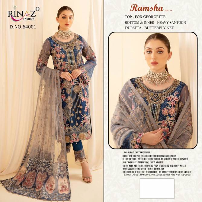 Rinaz Ramsha Vol 24 Wholesale Georgette Pakistani Suit Catalog